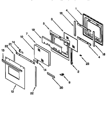 Oven door