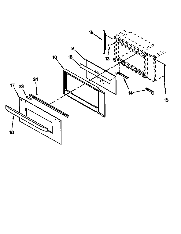 Microwave door