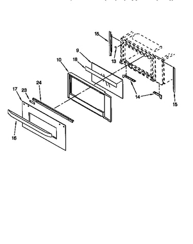 Microwave door