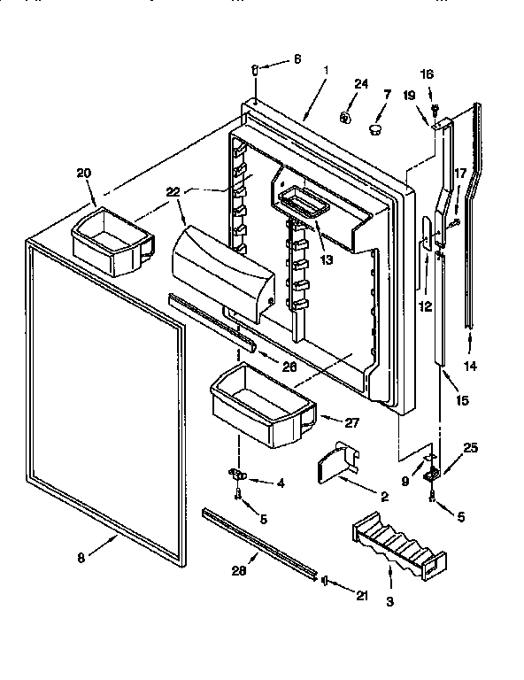 Refrigerator door