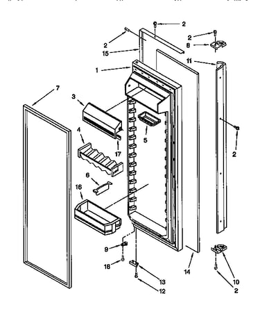 Refrigerator door