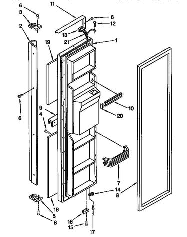 Freezer door