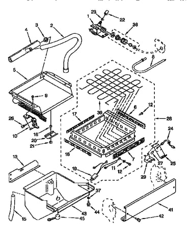 Evaporator, ice cutter grid