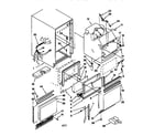 KitchenAid KUIS185EWH1 cabinet liner and door diagram