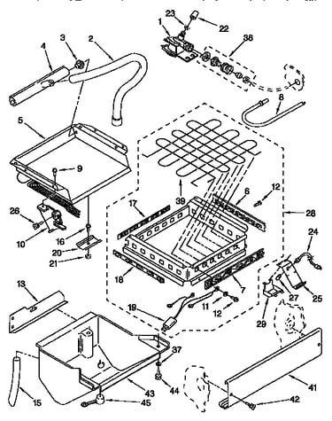 Evaporator, ice cutter grid