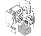KitchenAid KERC607EWH2 oven chassis diagram