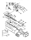 Motor and ice container