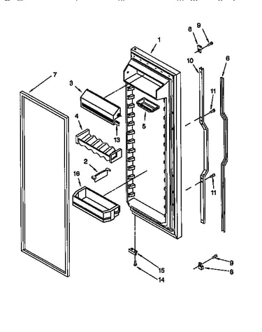 Refrigerator door