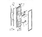 KitchenAid KSUP25QDBL05 freezer door diagram