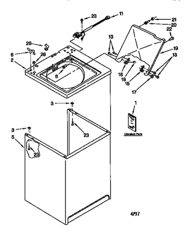 Top and cabinet
