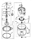 Agitator, basket and tub