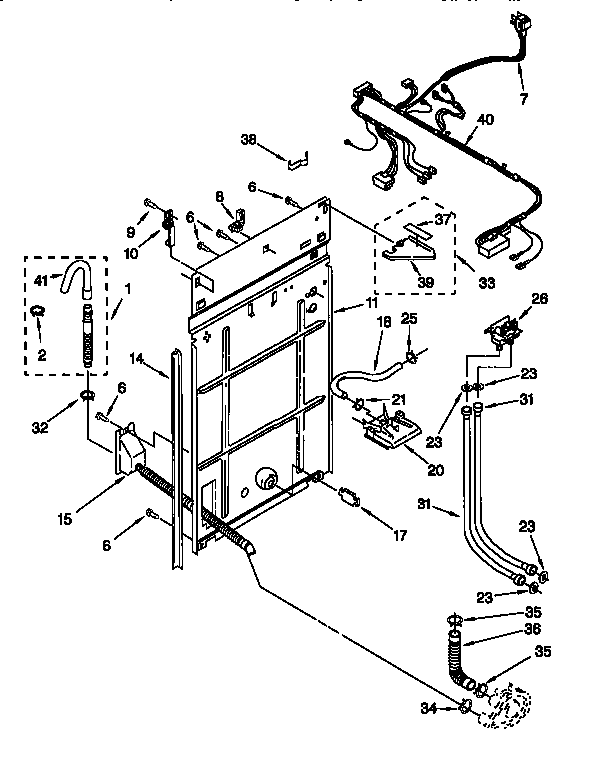 Rear panel