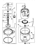 Agitator, basket and tub