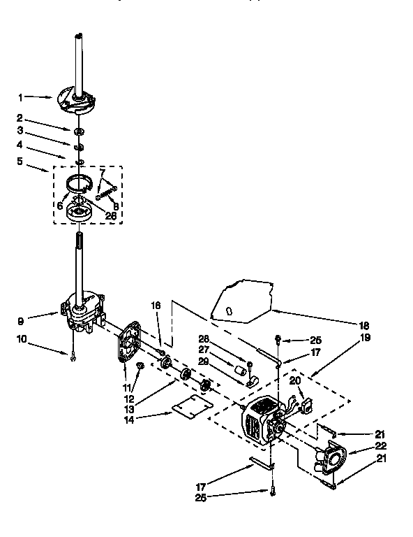 BRAKE, CLUTCH, GEARCASE, MOTOR