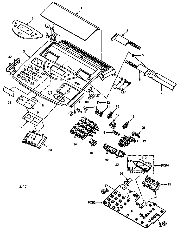 Operation panel section