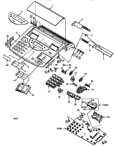 Operation panel section