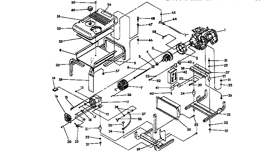 Cradle and stator assembly