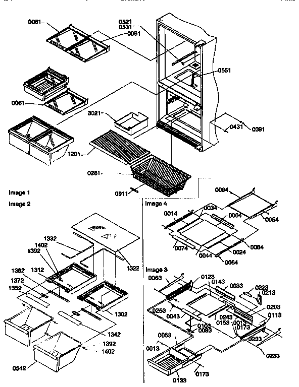 Shelving assemblies