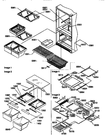 Shelving assemblies