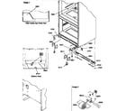 Amana 67277-P1311001WL insulation and roller assembly diagram