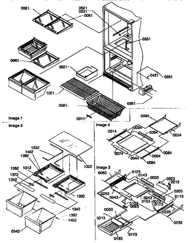 Shelving assemblies