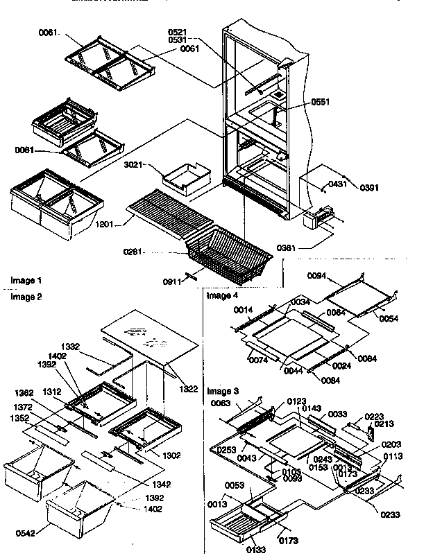 Shelving assemblies
