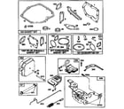 Briggs & Stratton 128802-2005-A1 bracket assembly and gasket set diagram