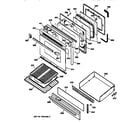 GE JGBP30AEW1AA door & drawer parts diagram