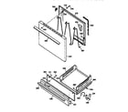 GE JGBS04PEW2WH door & drawer parts diagram