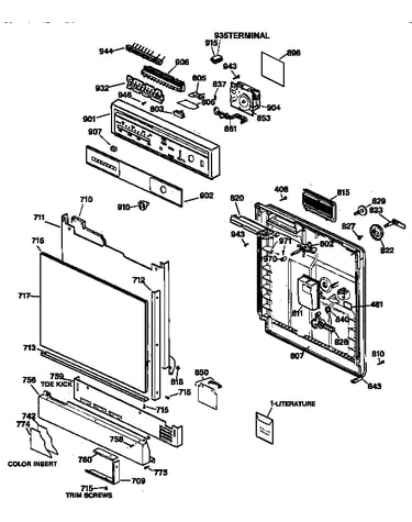Escutcheon & door assembly