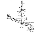 GE GSD1180X70WW motor-pump mechanism diagram