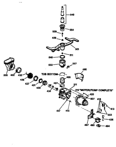 Motor-pump mechanism