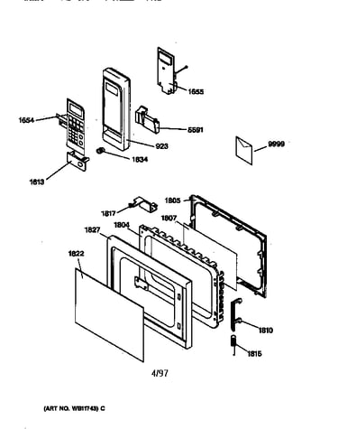 Control panel & door parts