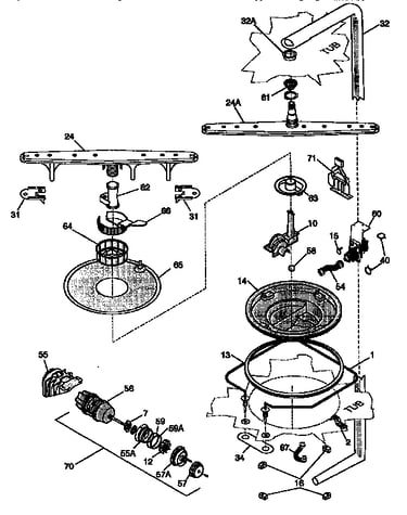 Motor and pump