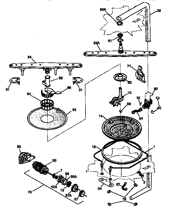 Motor and pump