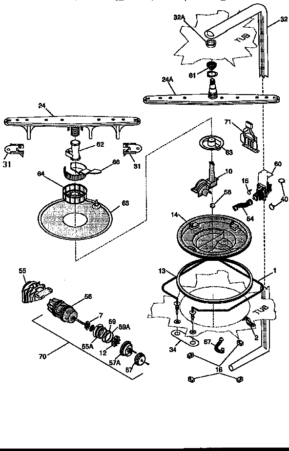 Motor and pump