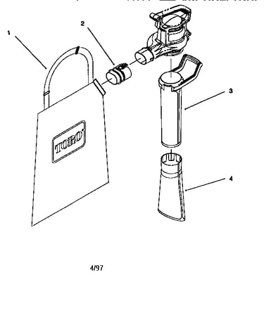 Vacuum tube and bag assembly