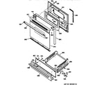 GE JGBS20WEW1WW door & drawer parts diagram