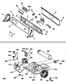 Backsplash, blower & drive assembly