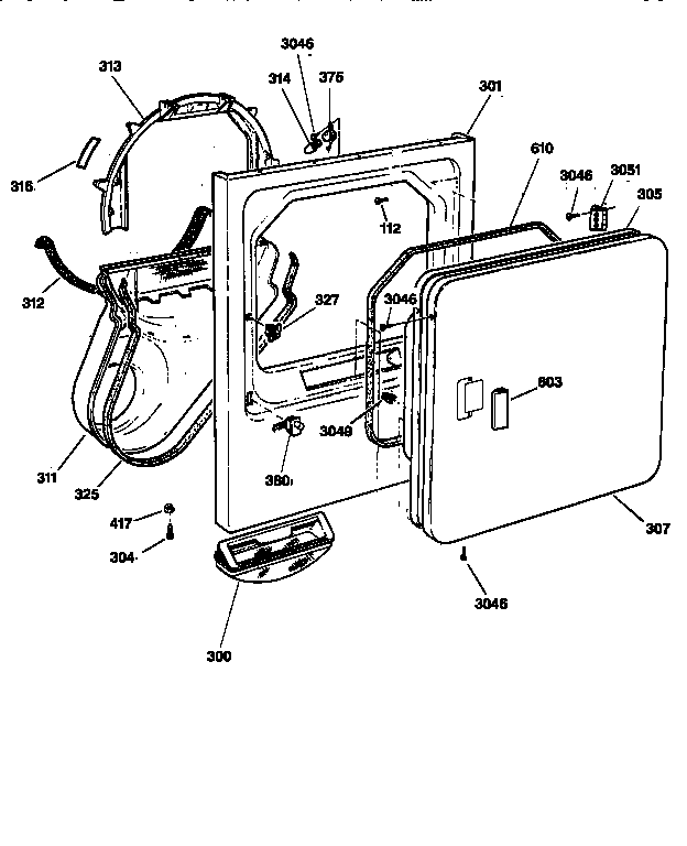 Front panel & door