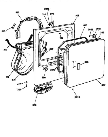 Front panel & door