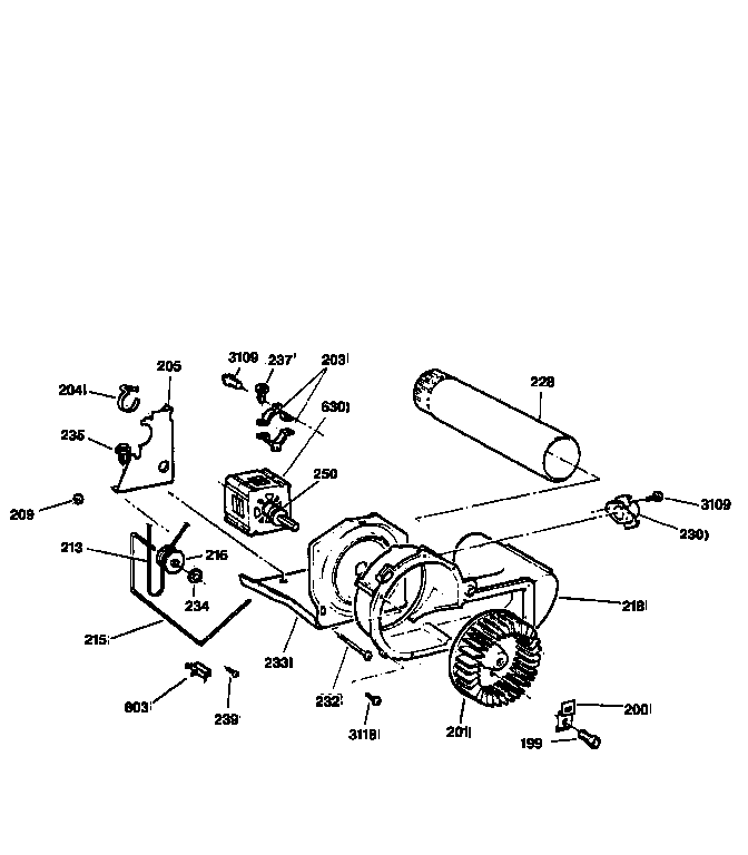 Blower & drive assembly