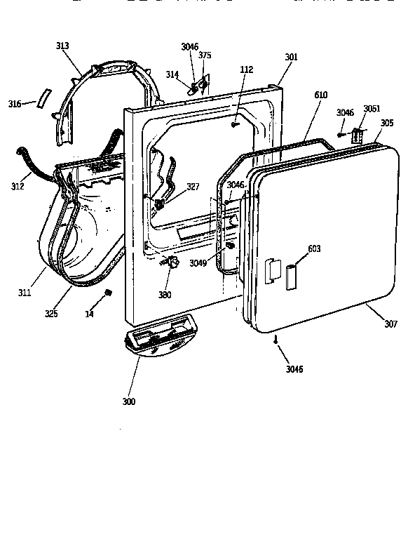 Front panel & door