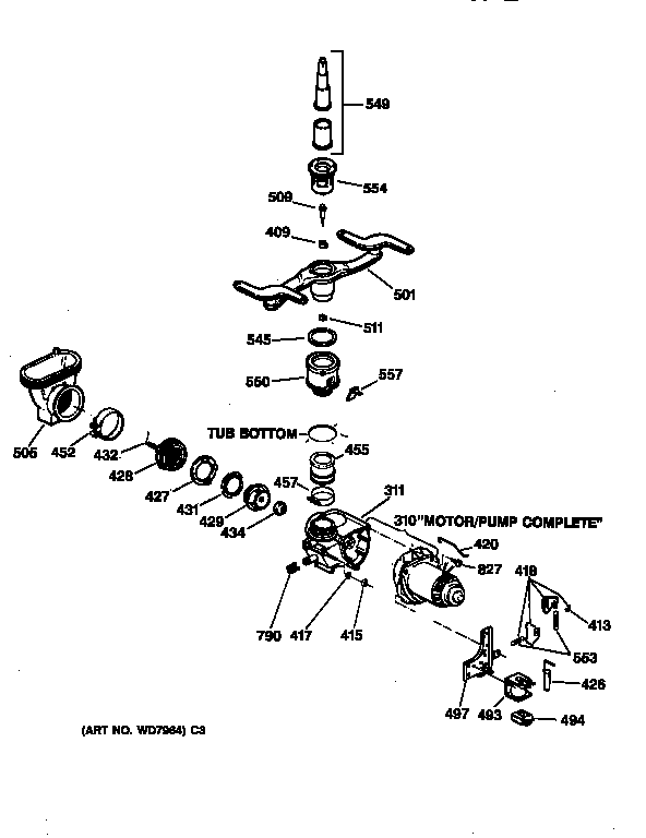 Motor-pump mechanism
