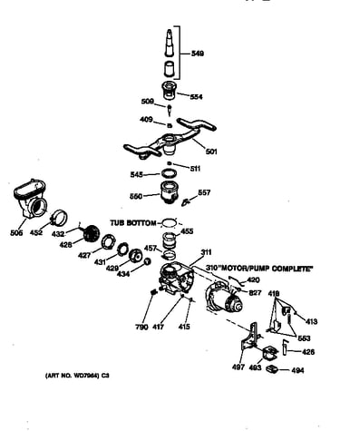 Motor-pump mechanism