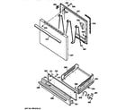 GE JGBS04PPW1AD door & drawer parts diagram