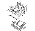 GE JGBS23GEV5AD door & drawer parts diagram