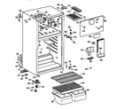 GE TBT14SAXPRWH cabinet diagram