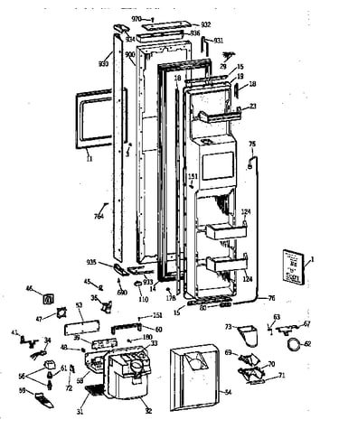 Freezer door