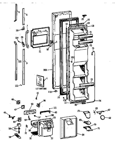 Freezer door